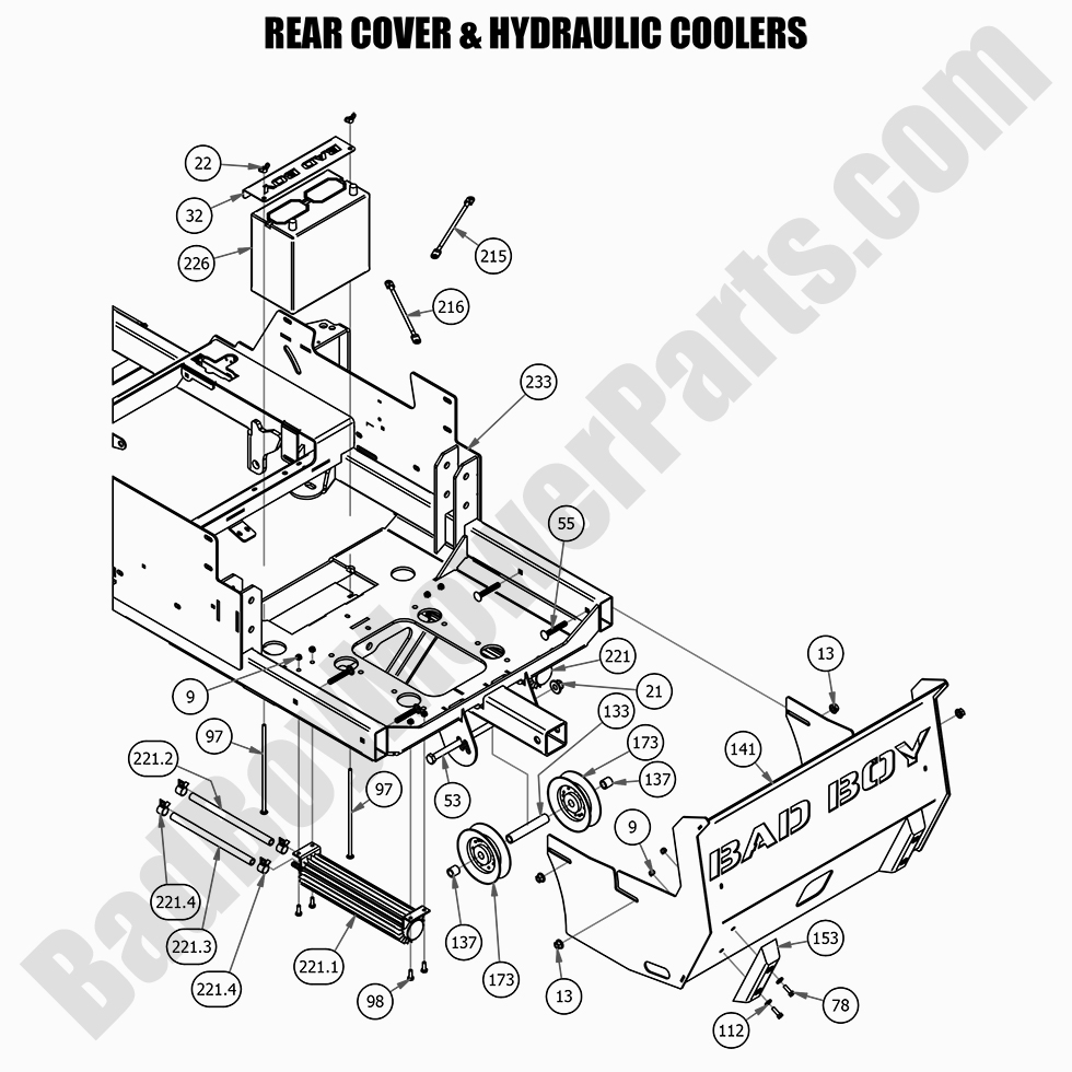 2021 Renegade - Diesel Rear Cover & Hydraulic Cooler